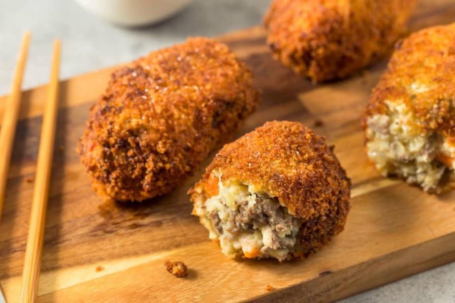 Homemade Spanish Beef Korokke Croquette