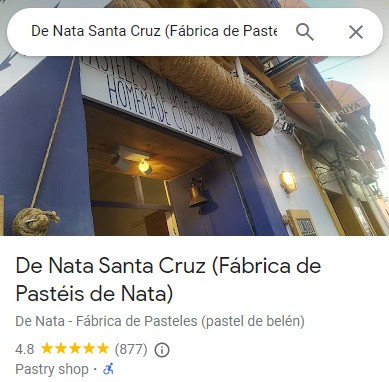 De Nata Santa Cruz (Fábrica de Pastéis de Nata)
